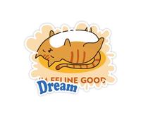 Emozione di Sensazione di Sonno dei Gatti Adesivi Citazione Sogno Decalcomanie in Vinile