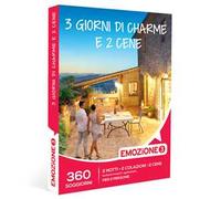 EMOZIONE3 - 3 giorni di charme e 2 cene - Cofanetto regalo - 2 notti, 2 colazioni e 2 cene per 2 persone