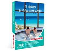 Emozione3 - Cofanetto regalo 3 giorni in spa d'incanto - Idea regalo originale - 2 notti con colazione, pausa benessere e possibilità di cena per 2