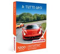 EMOZIONE3 A tutto gas! Cofanetto regalo 1 esperienza sportiva: guida, rally, parapendio e molto altro per 1 o 2 persone
