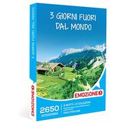 Emozione3 - Cofanetto regalo 3 giorni fuori dal mondo - Idea regalo per la coppia - Due notti con colazione in Italia per 2 persone