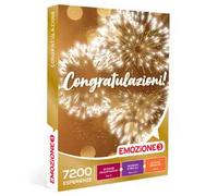 Emozione3 - Cofanetto regalo Congratulazioni! - Idea regalo originale - Invitanti degustazioni, trattamenti rigeneranti o attività sportive per 2 persone