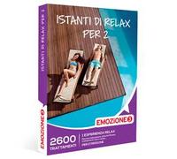 Emozione3 - Cofanetto regalo Istanti di relax per 2 - Idea regalo originale - Esperienza relax a scelta tra percorsi benessere, fitness o trattamenti per 2 persone