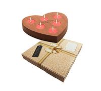 EMOZIONI ARTIGIANE Regalo Donna - Porta Candela Artigianale, Idea Regalo Originale per: Donna, Compleanno, Mamma, Anniversario Matrimonio, Sposi, Amica.