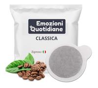Emozioni Quotidiane | Caffè Espresso in Cialde ESE 44mm | 4 Miscele: NERA, CLASSICA, SOAVE, DEK | Gusto Intenso o Delicato | Made in Italy | Artiginali (150 CIALDE, MISCELA CLASSICA)