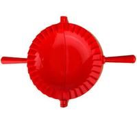 Empanada Maker - Stampo grande per ravioli Pierogi per ravioli - Tagliapasta per pasta - Mousse a cerchio - Accessori da cucina per perogis e ravioli, stampo per torta (L: 15,7 cm) rosso