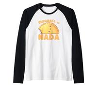 Empanada o Nada Divertente Cibo Gioco di Parole Carino Illustrazione Maglia con Maniche Raglan