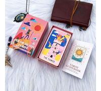 EMPATHSOUL Mazzo di carte dei tarocchi 78 carte con guida, tarocchi colorati e moderni per principianti, carte di tarocchi positive per lettura intuitiva, crescita personale e regalo