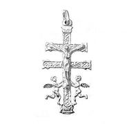 EMPATHY JEWELS Croce Caravaca Argento Benedetto Croce Caravaca Argento Sterling 925 mm Un Gioiello con Storia Varie Misure da 18 a 34 mm, Argento sterling, Nessuna pietra preziosa