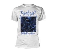 EMPEROR - IN THE NIGHTSIDE ECLIPSE (WHITE) WHITE T-Shirt, Front & Back Print Sma