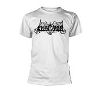 EMPEROR - OLD SCHOOL LOGO (WHITE) WHITE T-Shirt, Front & Back Print Small