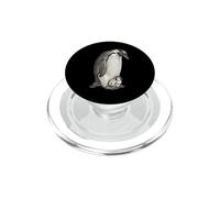 Emperor Penguins and Chick Vintage Art PopSockets PopGrip per MagSafe