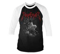 EMPEROR - RIDER (BLACK/WHITE) BLACK 3/4 Sleeve Baseball Tee Small