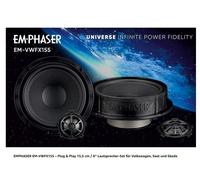 Emphaser EM-VWFX155 2-Wege Compo Altoparlante Compatibile Con Seat Ibiza 6F