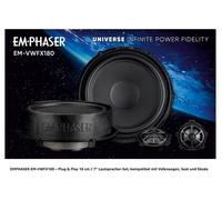 Emphaser EM-VWFX180 Plug & Play 18 CM (7“) 2-Wege Combo Altoparlante Set