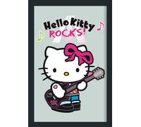 Empire 538048 - Specchio Stampato Hello Kitty Rock, con Cornice in plastica Effetto Legno, 20 x 30 cm