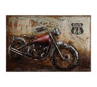 Empire Art Direct Motorcycle Iron Wall Art Scultura Metallica Dipinta a Mano 3D, pronta da Appendere, per Soggiorno, Camera da Letto e Ufficio, Metallo, Marrone, 61L x 40.6W cm