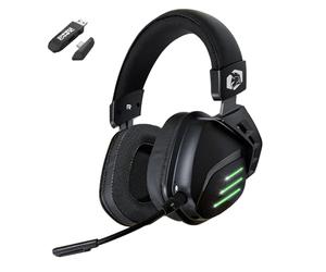 EMPIRE GAMING - Nuovo 2025 - EH20 Cuffie da gioco Wireless, WiFi 2.4 GHz cablate con microfono staccabile - PC,Console da gioco,Mac,Switch - Audio stereo surround 7.1