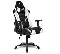EMPIRE GAMING - Poltrona Serie Gamer Racing 700 Nera/Bianca - Modello sedia avvolgente sport ultra-comoda - Braccioli 2D regolabili - cuscini lombari e nuca in omaggio.