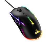 EMPIRE GAMING - X-Blades Mouse Gamer con filo - Ambidestro - Retroilluminazione LED RGB - Ergonomico - 6400 DPI 1000 Hz - 7 pulsanti programmabili - Software incluso