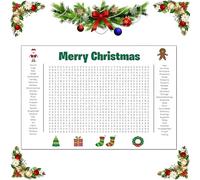 Empire Interactive - Poster di ricerca di parole jumbo, 80 x 51 cm, per Natale, divertimento interattivo con colla rimovibile senza residui (per Natale)
