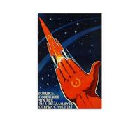 Empire Interactive - Poster propaganda di The Soviet Space Program, poster decorativo da parete, per soggiorno, camera da letto, decorazione da parete, per camera da letto, 20 x 30 pollici (50 x 75