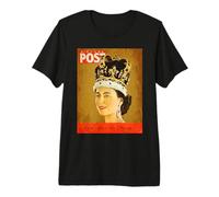 Empire Interactive - Poster Vintage con Fan della Regina Elizabeth II Maglietta Premium