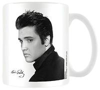 Empire poster - Elvis Presley, ritratto, dimensioni (cm), ca. diametro 8,5, H 9,5, tazza in ceramica, colore: bianco, con stampa, capacità 320 ml, con licenza ufficiale, lavabile in lavastoviglie e adatta per forno a microonde