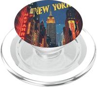 Empire State brilla su New York, la città che non dorme mai PopSockets PopGrip per MagSafe