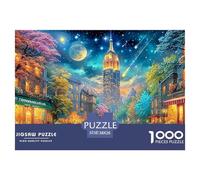 Empire State Building Amid Starry, Cozy City Puzzle Da 1000 Pezzi Fantasy Architecture Allenamento Mentale Per Adulti E Bambini 38x26cm/1000pcs