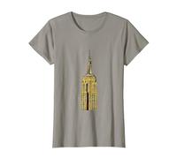 Empire State Building di New York Maglietta, Donna, Ardesia, L