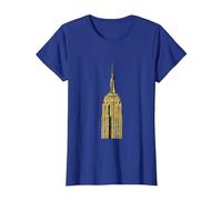 Empire State Building di New York Maglietta, Donna, Blu Reale, L