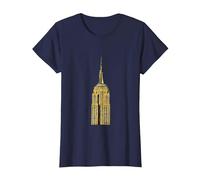 Empire State Building di New York Maglietta, Donna, Navy, L