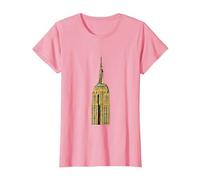 Empire State Building di New York Maglietta, Donna, Rosa, L