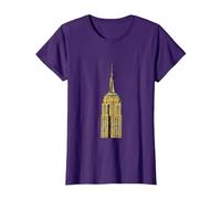 Empire State Building di New York Maglietta, Donna, Viola, L