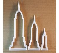 Empire State Building USA Forma Biscotti Taglierino Dough Pasta Ripieno Sharp