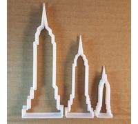 Empire State Building USA Forma Biscotti Taglierino Dough Pasta Ripieno Sharp