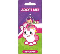 empireposter Adopt Me - Portachiavi in gomma con unicorno, 4,5 x 6 cm