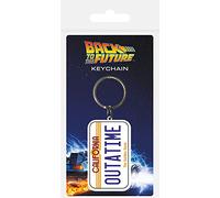 Empireposter Back to The Future - License Plate - Portachiavi in gomma - Dimensioni ca. 4,5 x 6 cm