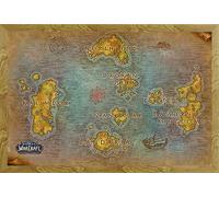 empireposter Poster con stampa World of Warcraft - Map - 91,5 x 61 cm + cornice intercambiabile, Shinsuke Maxi MDF rovere