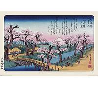 empireposter Poster Hiroshige - Mount Fuji Koganei Bridge - Dimensioni 91,5 x 61 cm