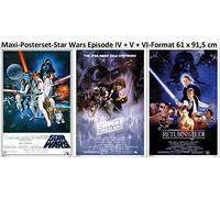 empireposter Set di 3 poster Star Wars Classic Episode IV + V + VI misura 61 x 91,5