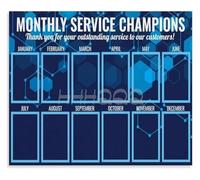 Employee Stars Metal signs Month Theme 12x8 Inch | Ideal decoration for workplace promoting team