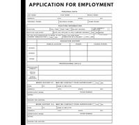 Employment Application Forms: 100+ Ready-to-Use Job Application Templates for Small Businesses, Employers, and HR Departments