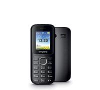 emporia FN313i, telefono cellulare dual sim 2G, telefono ideale per festival, senza SIM e sbloccato per tutte le reti 2G, display a colori da 1,7 pollici, nero