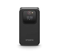 Emporia JOY-LTE - Telefono cellulare 4G per Anziani, Volume alto, Display 2.8" a colori, 3 Tasti di chiamata rapidi, Tasti Grandi, Basetta di ricarica, Camera 2 Mpx, Nero (Italia)