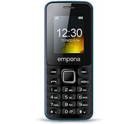 Emporia MD212 - Telefono Cellulare per Anziani, Volume alto, Dual Sim, Display 1.8" a colori, Bluetooth HSP, Fotocamera, Bluetooth, Black/Blue (Italia)
