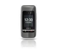 Emporia One Silver/Space Grey 2.4" Easy To Use Clamshell 2G - versione ufficiale Regno Unito e Irlanda