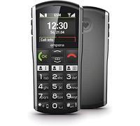 Emporia SIMPLICITY - Telefono Cellulare per Anziani, Volume alto, Display 2" a colori, Tasti Grandi, Tasto SOS, Basetta di ricarica, M4/T4 compatibile con gli apparecchi acustici, Black (Italia)