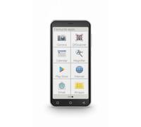 Emporia SMART.4 - Smartphone facile da usare per anziani con funzione di emergenza, sbloccato per tutti i vettori, 32 MB di RAM con custodia a libro nera